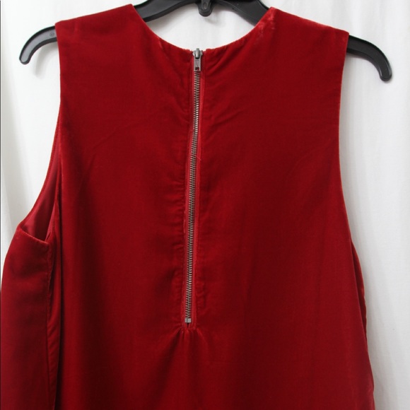 NWT Free People Soft Focus Red Velvet Mini Dress S - Picture 6 of 8